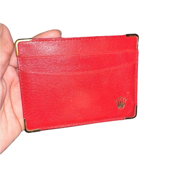 Vintage Rolex Red Leather Card Holder/Document Holder - Picture 2 of 10